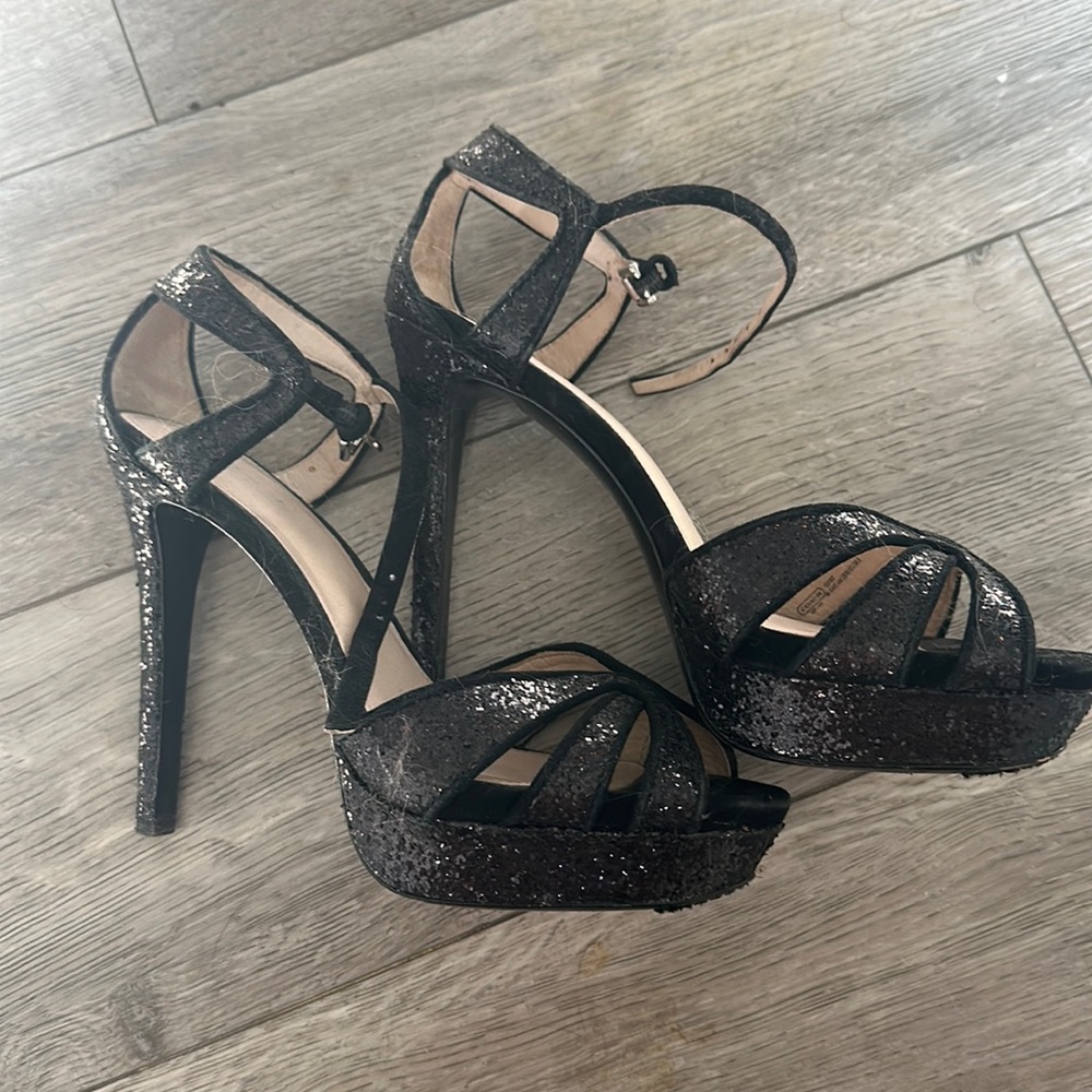 Glitter Coach Heels